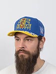 Бейсболка MITCHELL NESS арт. HP8264-TTTBLUE Jake The Snake WWE (синий / желтый)